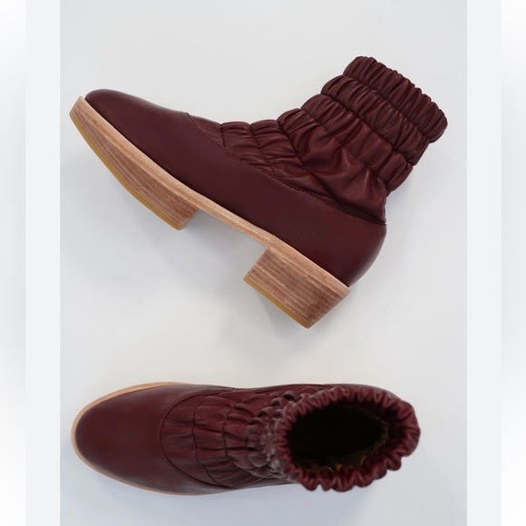 beklina Shoes - Beklina Umber Aya Gathered Platform Boots